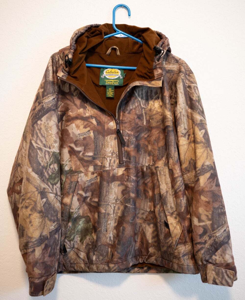 Cabela's Dry-Plus Outdoor Gear Advantage Camo Hooded Pullover Hunting Jacket